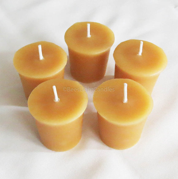 Beeswax Votive Candles - Bees Light Candles