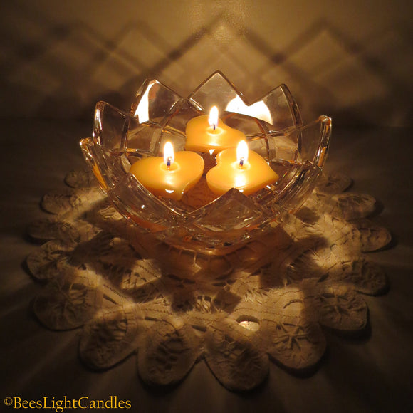 Floating Beeswax Candles - Bees Light Candles