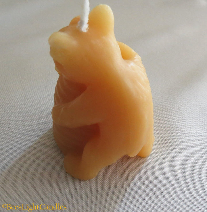 Bear Hugging Beehive Candle | 100% Natural Beeswax | Gift | Events | Birthday Party | Animal | Cute & Small - Bees Light Candles