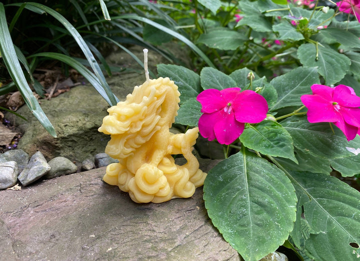 Dragon Beeswax Candle | All Natural Bees Wax Candles | USA Handmade Dragons | Legend | Myth | Story | Mystic Creature | Gift | Detailed New - Bees Light Candles