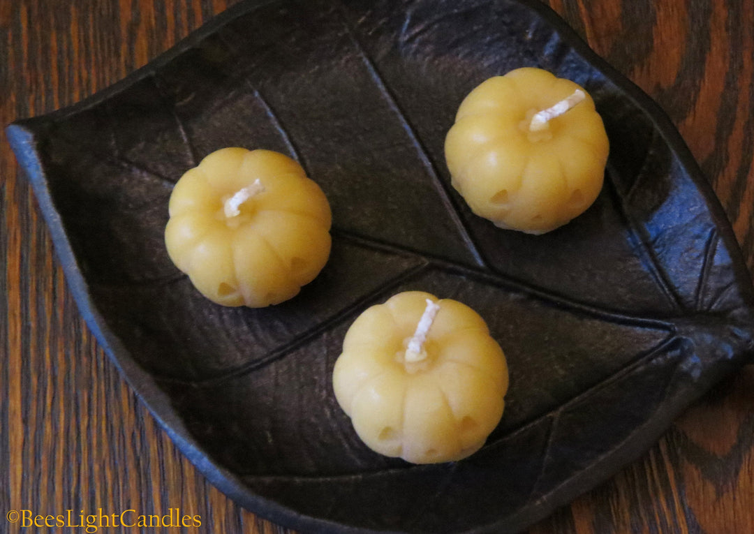 Pumpkin Jack-o-Lanterns Beeswax Candles