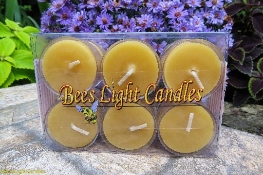 Clear Cupped Tealight Beeswax Candles BULK