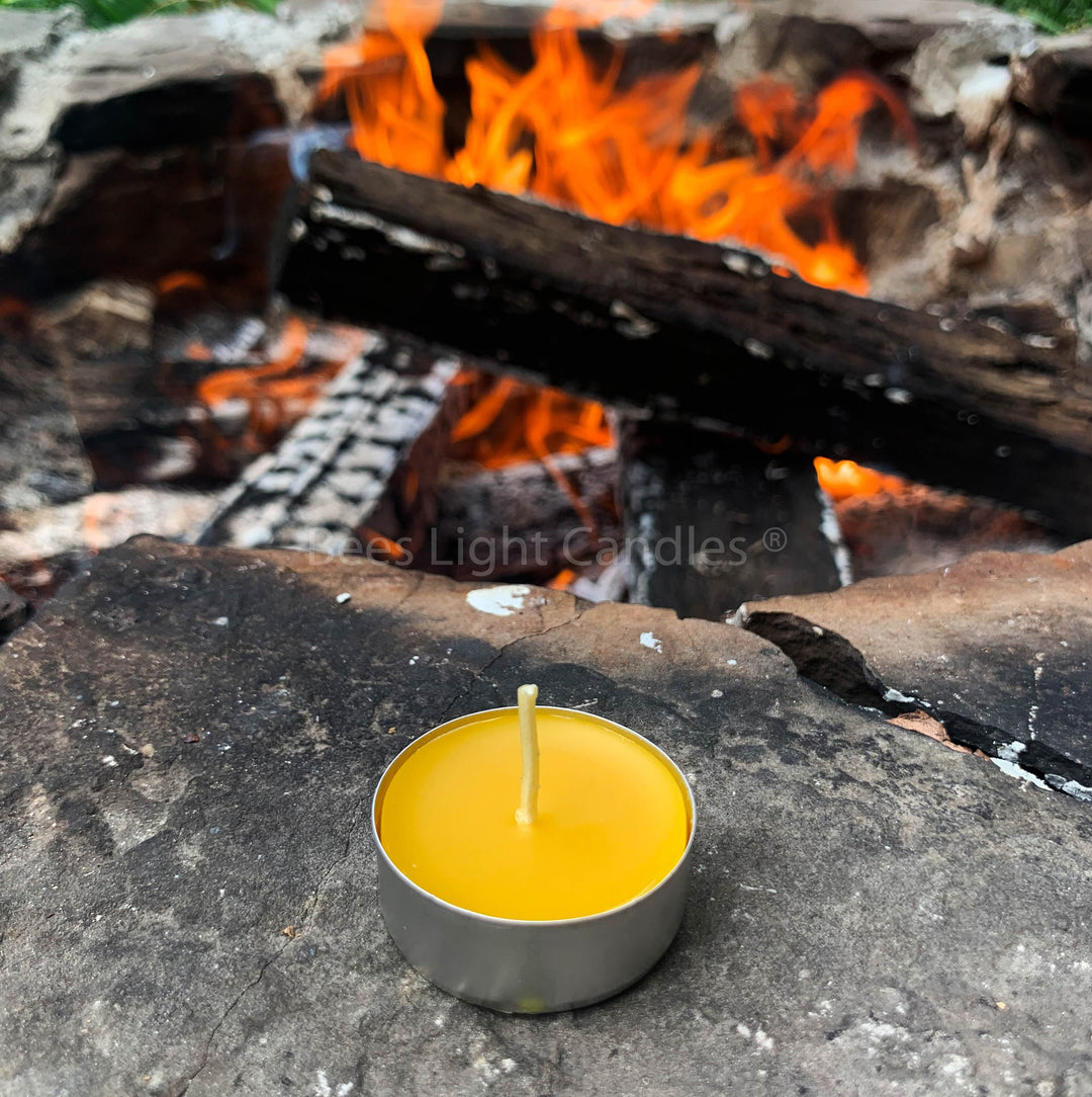 Tealight Beeswax Candles Aluminum Cups BULK