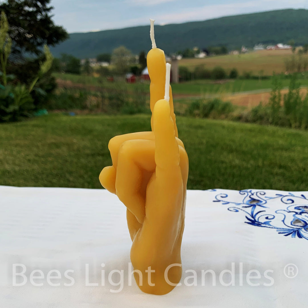 Rock On Beeswax Candle