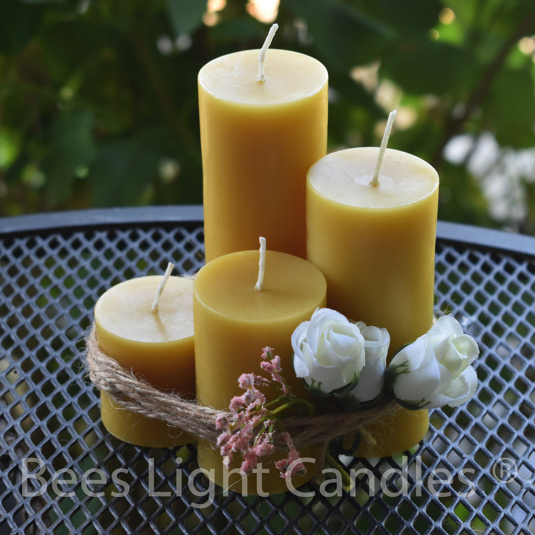 2 Inch Pillar Candle Set of Four