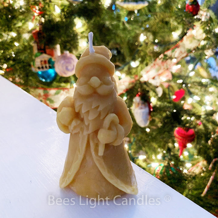 Santa Claus Beeswax Candle