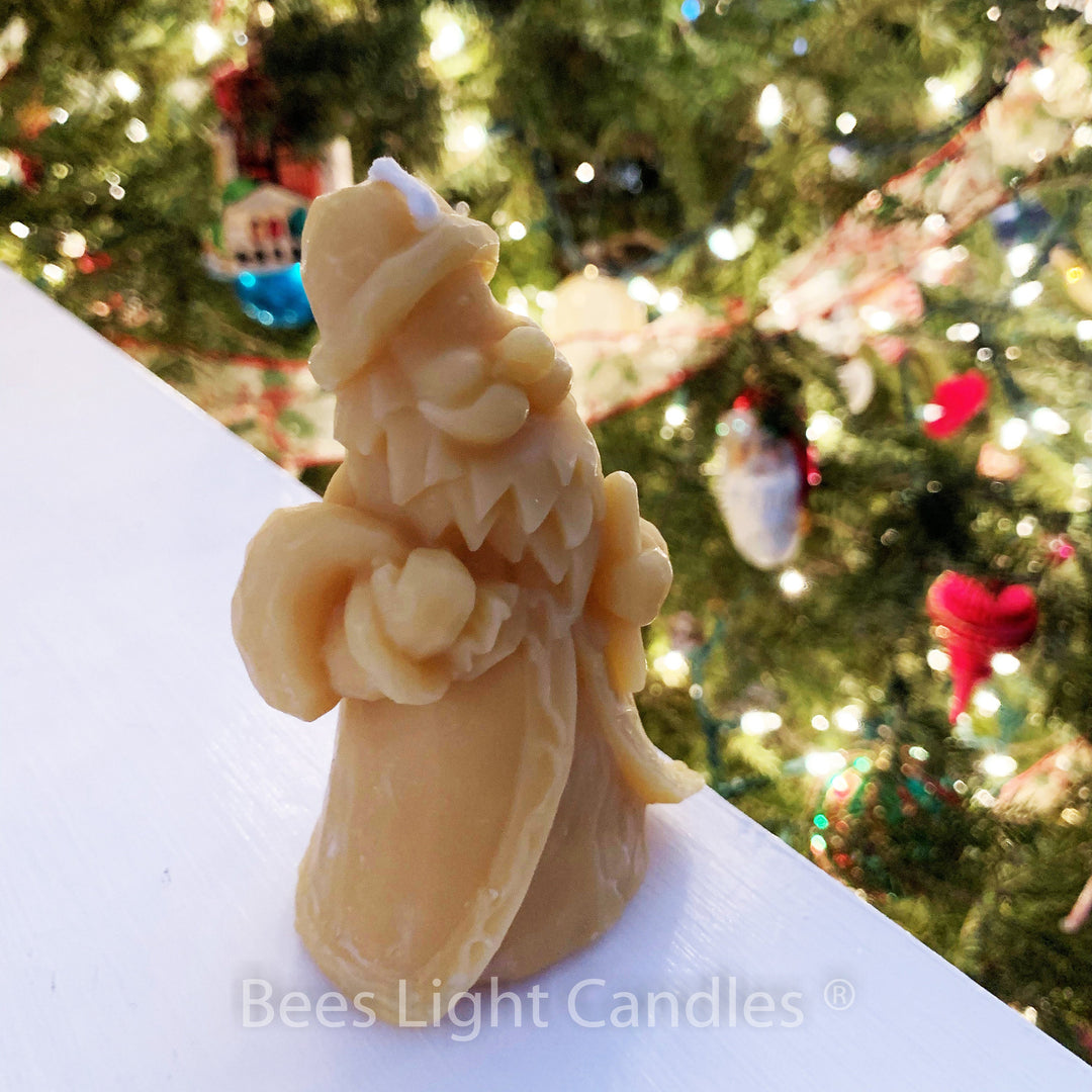 Santa Claus Beeswax Candle