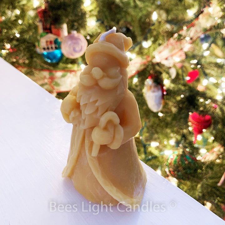 Santa Claus Beeswax Candle