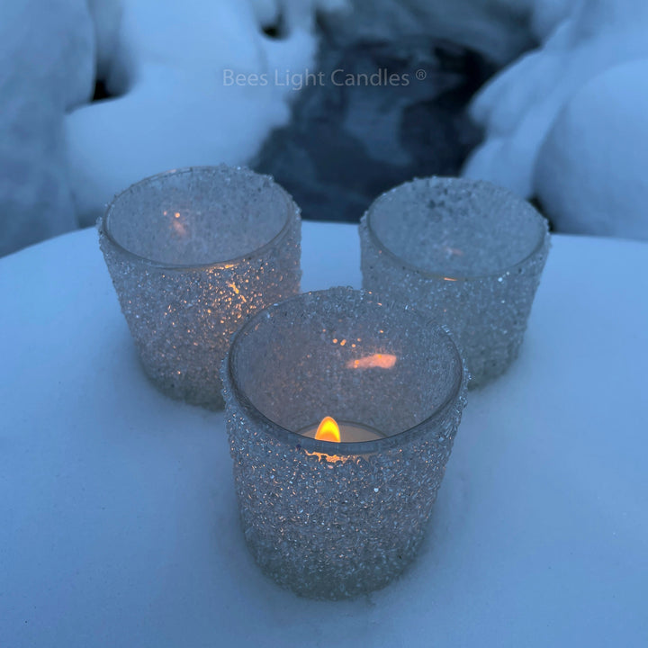 Sparkle Glass Candle Holder