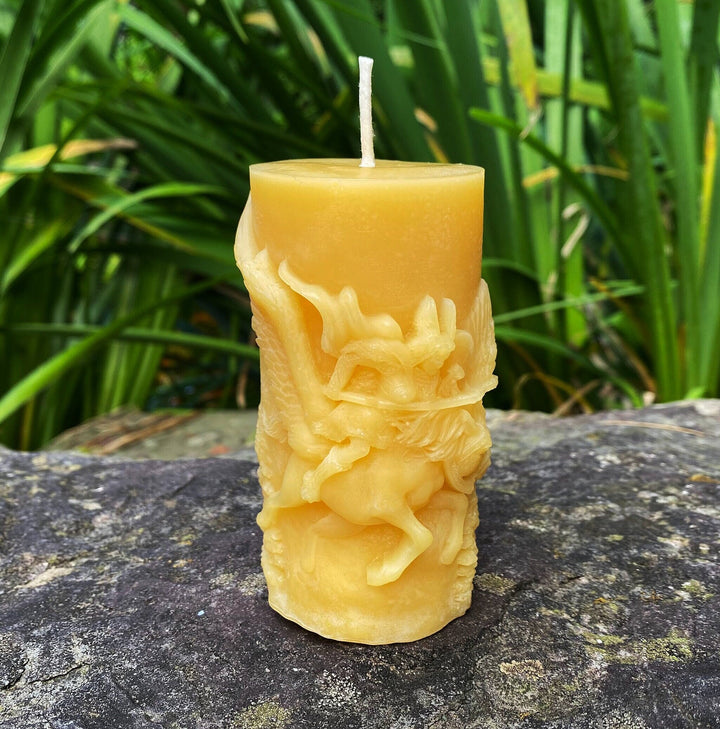 Viking Valkyrie Beeswax Pillar Candle