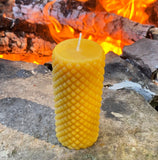 Modern Beeswax Pillar Candle Set - Bees Light Candles