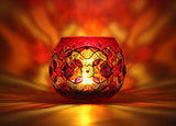 Red Kaleidoscope Holder - Bees Light Candles