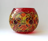 Red Kaleidoscope Holder - Bees Light Candles