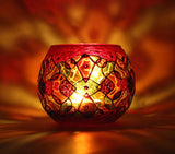 Red Kaleidoscope Holder - Bees Light Candles